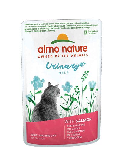 Almo Nature Functional Cat Adult Urinary Φακελάκι Με Σολομό 70gr