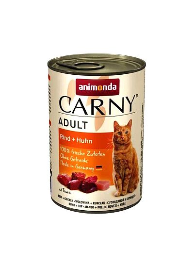 Animonda Carny Cat Adult Πατέ Με Μοσχάρι & Κοτόπουλο 400gr