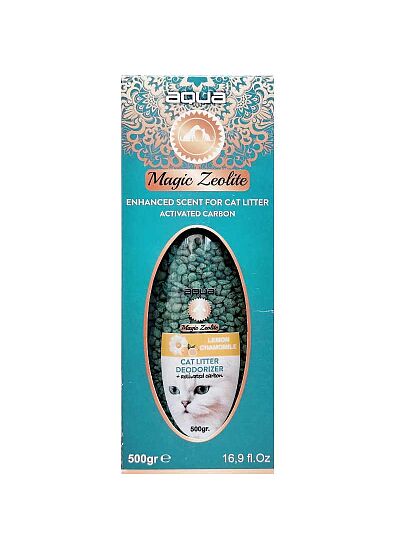 Aqua Pet Magic Zeolite Αρωματικό Τουαλέτας Γάτας Lemon Chamomile 500gr