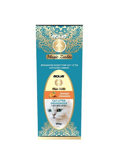 Aqua Pet Magic Zeolite Αρωματικό Τουαλέτας Γάτας Orange Cinnamon 500gr