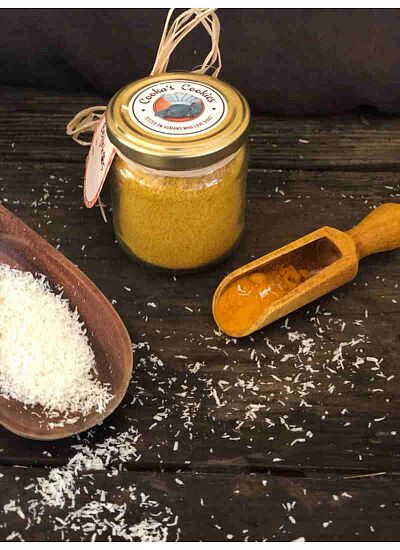 Cooka's Cookies Topper Σκόνη από Καρύδα & Κουρκουμά σε Βάζο 65gr