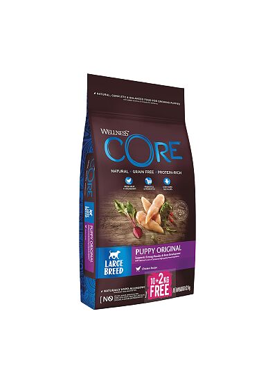 Wellness Core Τροφή Για Σκύλους Puppy Original Large Breed Chicken 10+2kg