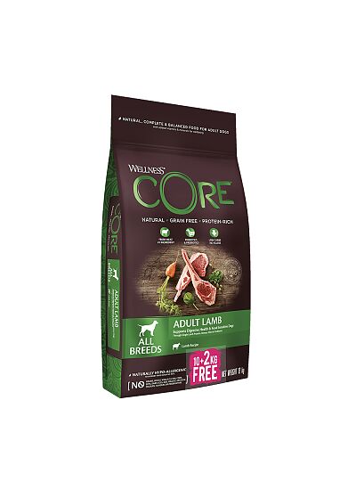 Wellness Core Adult Lamb με Αρνί 10+2kg
