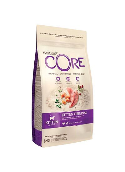 Wellness Core Kitten με Γαλοπούλα & Κοτόπουλο 300gr