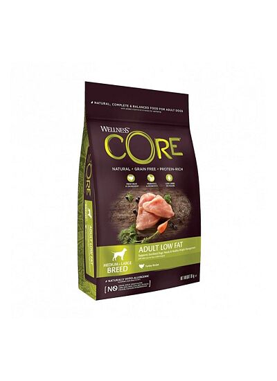 Wellness Core Adult Low Fat με Γαλοπούλα για Έλεγχο Βάρους 10kg