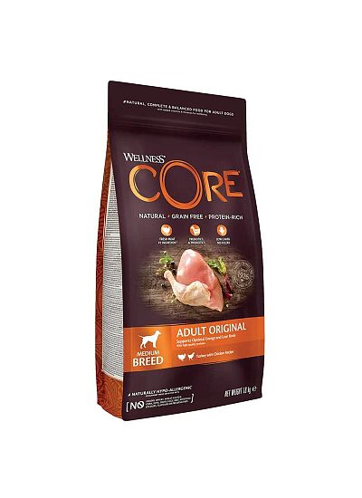 Wellness Core Adult Original με Γαλοπούλα & Κοτόπουλο 1.8kg