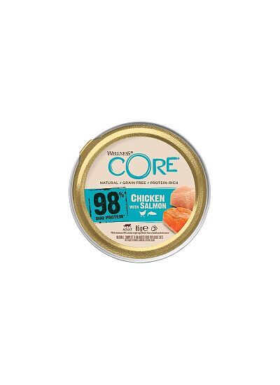 Wellness Core Cat Adult Πατέ 98% Κοτόπουλο & Σολομός 85gr