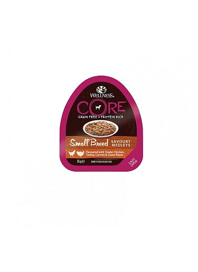 Wellness Core Savoury Medleys Κονσέρβα Σκύλου με Κοτόπουλο & Γαλοπούλα 85gr