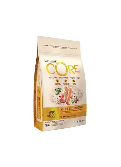Wellness Core Sterilised με Κοτόπουλο & Γαλοπούλα 1.75kg