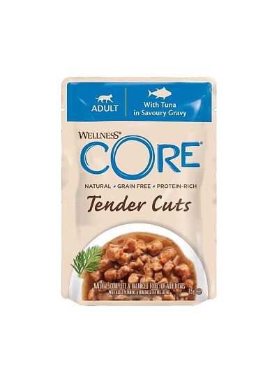 Wellness Core Tender Cuts Fillets Τόνος Σε Σάλτσα 85gr