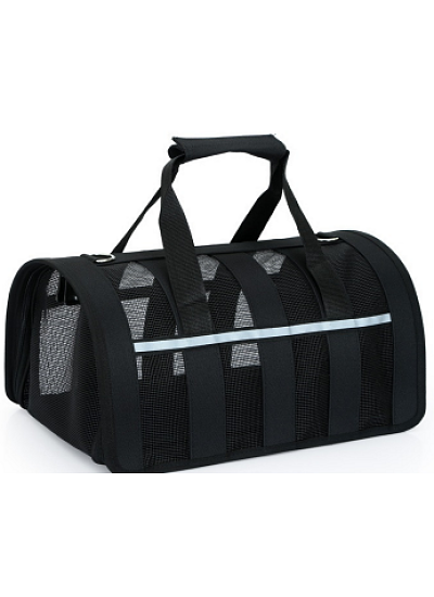 Τσάντα Μεταφοράς Για Σκύλους Γάτες & Τρωκτικά, Μαύρη (50x28x27)