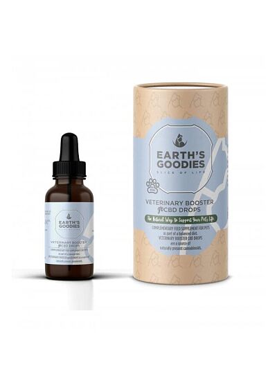 Earth's Goodies Veterinary Booster goCBD Drops Έλαιο Κάνναβης για Σκύλους 5%   10ml