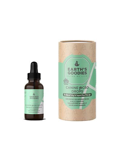 Earth's Goodies Canine goCBD Drops Έλαιο Κάνναβης για Σκύλους 3%   10ml