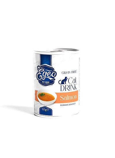 Egeo Cat Drink Σούπα Με Σολομό 135ml