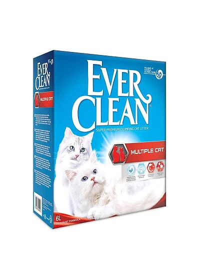 Ever Clean Multiple Cat Συγκολλητική Άμμος για Γάτες 6lt
