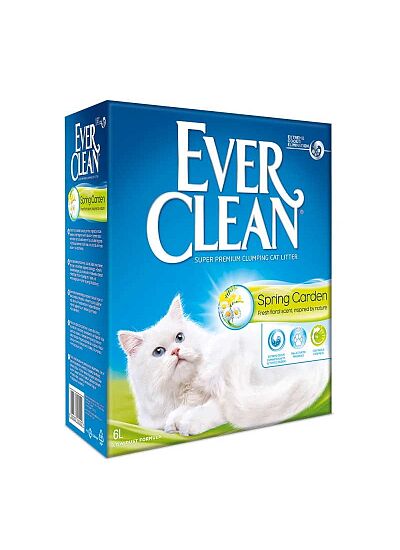 Ever Clean Spring Garden Συγκολλητική Άμμος για Γάτες 6lt