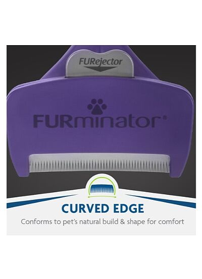 Furminator Βούρτσα Απομάκρυνσης Τριχών για Κοντότριχες Γάτες Μεσαίου & Μεγάλου Μεγέθους/Medium Large