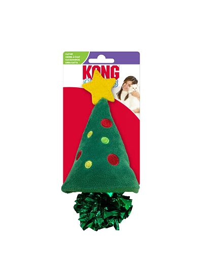 Kong Crackles Χριστουγεννιάτικο Δέντρο Παιχνίδι Γάτας (14cm)