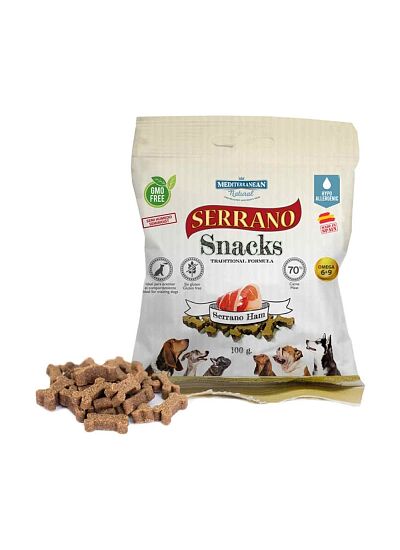 Mediterranean Serrano Snacks Serrano Ham Λιχουδιά για Σκύλους 100gr