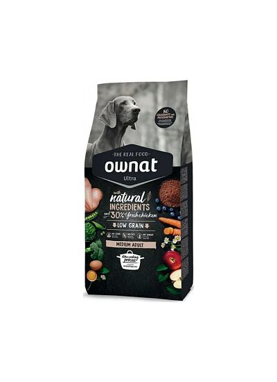 Ownat Ultra Low Grain Adult Medium Chicken & Vegetables 3Kg
