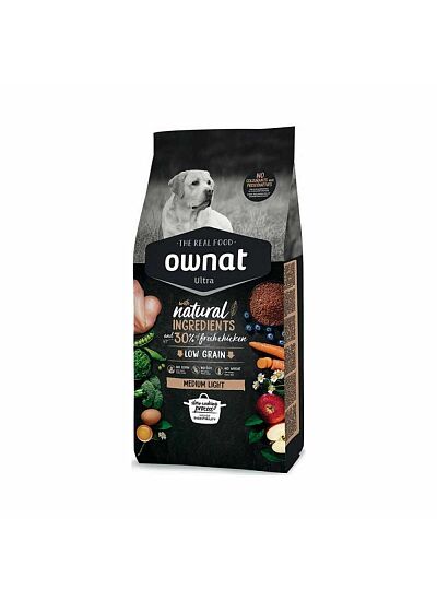 Ownat Ultra Low Grain Medium Light Turkey & Vegetables 3Kg