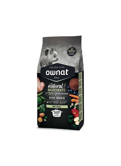 Ownat Ultra Low Grain Adult Mini Chicken & Vegetables 3Kg
