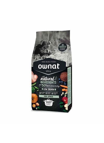 Ownat Ultra Low Grain Junior Mini Chicken & Vegetables 1Kg
