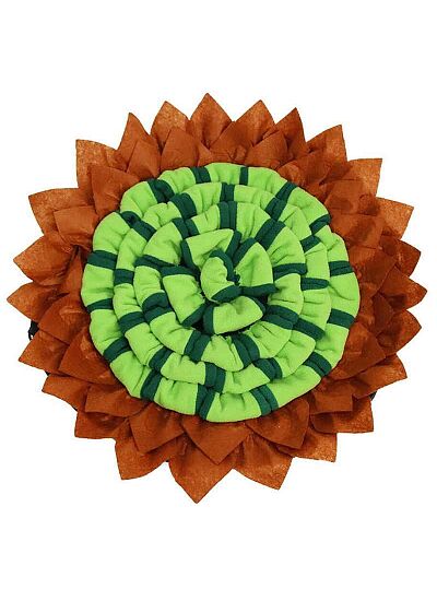 Pet Interest Flower Smelling Mat Green 50x50cm