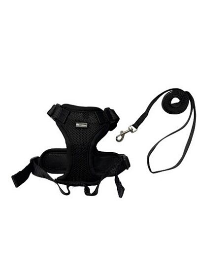 Pet Interest Επιστήθιο H   Harness & Οδηγός για Γάτες Μάυρο/Small