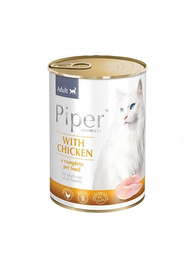 Piper Cat Adult Πατέ Με Κοτόπουλο 400gr