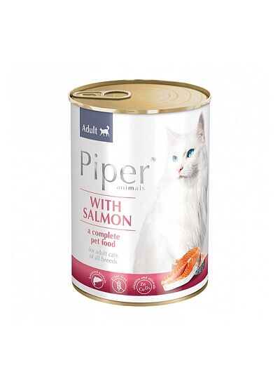 Piper Cat Adult Πατέ Με Σολομό 400gr
