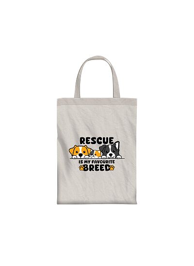 Τσάντα Υφασμάτινη Tote Rescue Is My Favorite Breed
