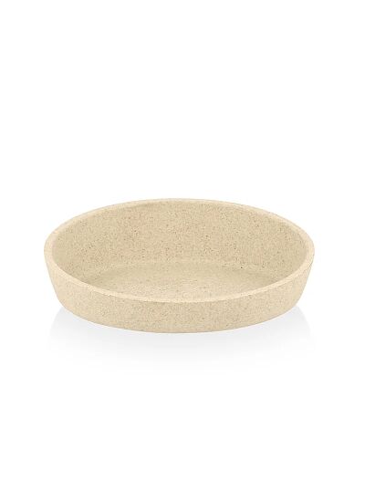 SW Μπολ Terra Bamboo Οβάλ με Αντιολισθητικό Πάτο Εκρού 16cm