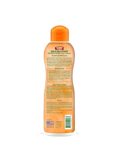 Tropiclean Flea & Tick Maximum Strength Σαμπουάν Σκύλου 355ml