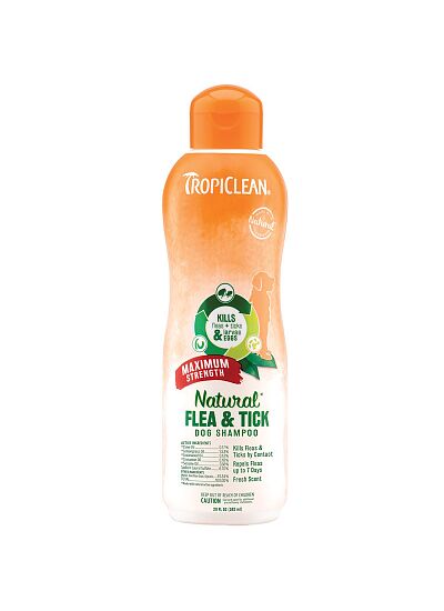 Tropiclean Flea & Tick Maximum Strength Σαμπουάν Σκύλου 355ml