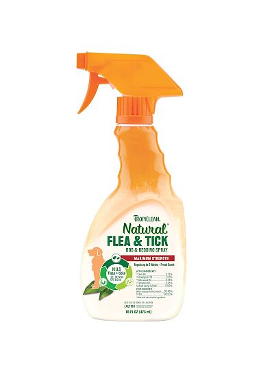 Tropiclean Flea & Tick Αντιπαρασιτικό Spray για Σκύλους και το Χώρο τους 473ml