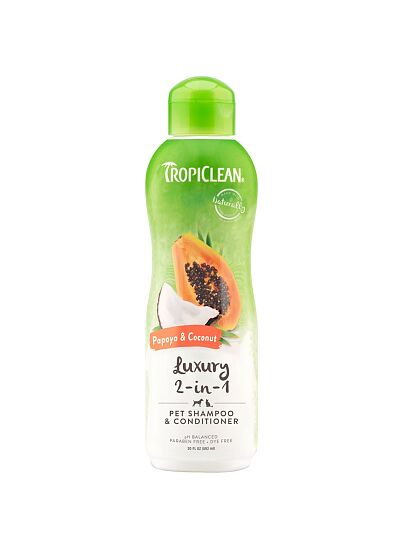 Tropiclean  Luxury 2 in 1 Σαμπουάν   Μαλακτικό Σκύλου & Γάτας 355ml