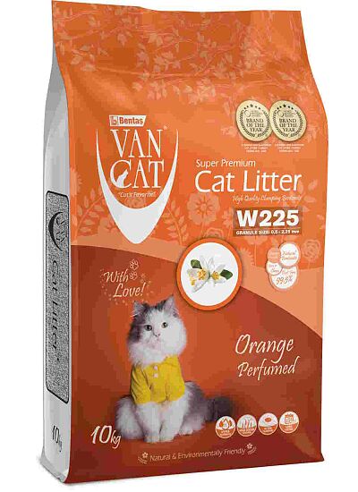 Van Cat Orange Άμμος Υγιεινής Μπετονίτη Άρωμα με Πορτοκάλι 11.8Lt (10Kg)