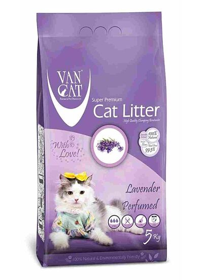 Van Cat Lavender Άμμος Υγιεινής Μπετονίτη με Άρωμα Λεβάντας 5.9Lt (5Kg)