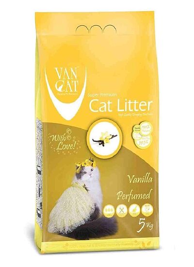 Van Cat Vanilla  Άμμος Υγιεινής Μπετονίτη με Άρωμα Βανίλιας 5.9Lt (5Kg)