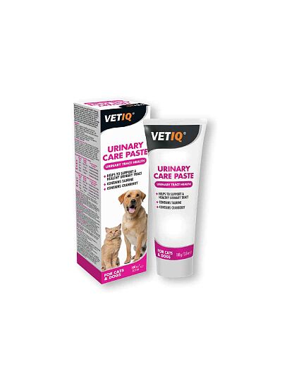 VetIQ Urinary Care Paste, Πάστα Οξυνοποίησης Ούρων & Διάλυσης Κρυστάλλων για Σκύλους & Γάτες 100gr