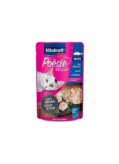 Vitakraft Poesie Delice Sauce   Coalfish Φακελάκι 85gr