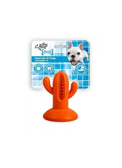 AFP Παιχνίδι Σκύλου Οδοντικής Φροντίδας Dental Cactus   Πορτοκαλί/Medium