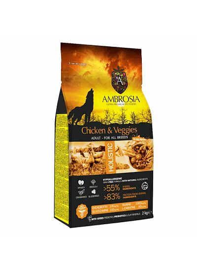 Ambrosia Grain Free Adult Chicken & Veggies 12Kg