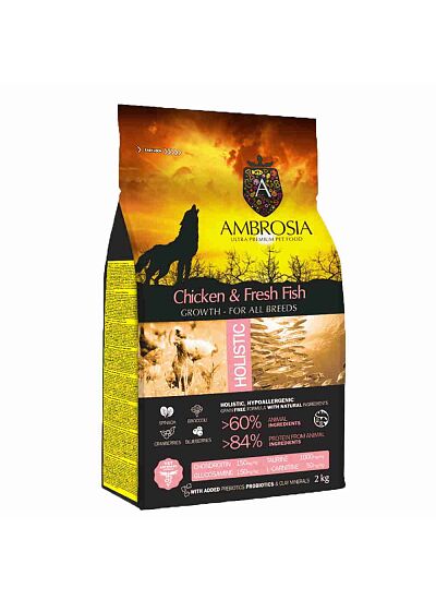 Ambrosia Grain Free Puppy Regular Chicken & Fresh Fish 2Kg