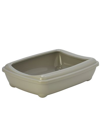 Moderna Artist   O   Tray Jumbo Ανοιχτή Τουαλέτα Γάτας με Αποσπώμενο Καπάκι, Γκρι (57,2x43,2x15,3 cm)