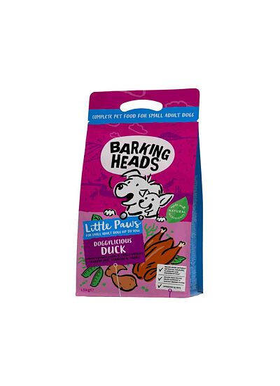 Barking Heads Grain & Gluten Free Adult Small Breeds Little Paws Doggylicious Duck 1,5Kg