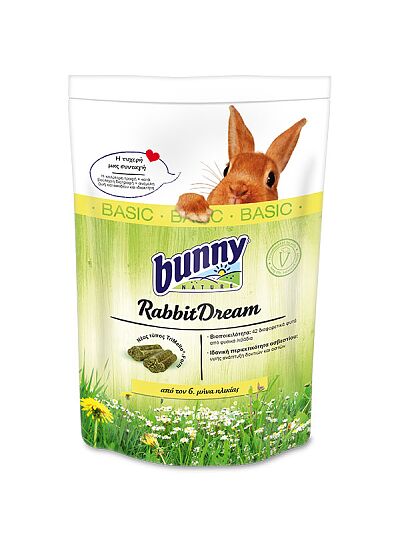 Bunny Nature Πλήρης Τροφή Κουνελιού Rabbit Dream Basic 1,5Kg