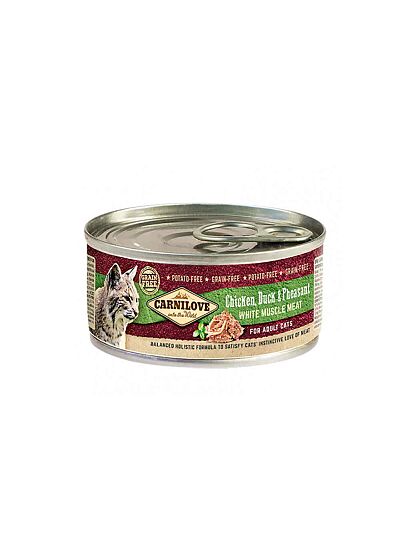 Carnilove Κονσέρβα Γάτας Cat Adult Chicken, Duck & Pheasant 100gr