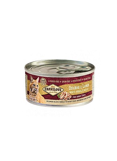 Carnilove Κονσέρβα Γάτας Cat Adult Chicken & Lamb 100gr